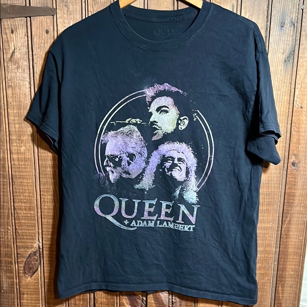 Queen and Adam Lambert 2019 tour t- shirt
